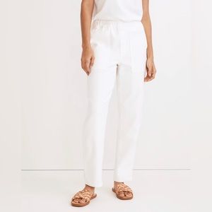Madewell Tall Pull-On Relaxed Jeans in Tile White Item NF770